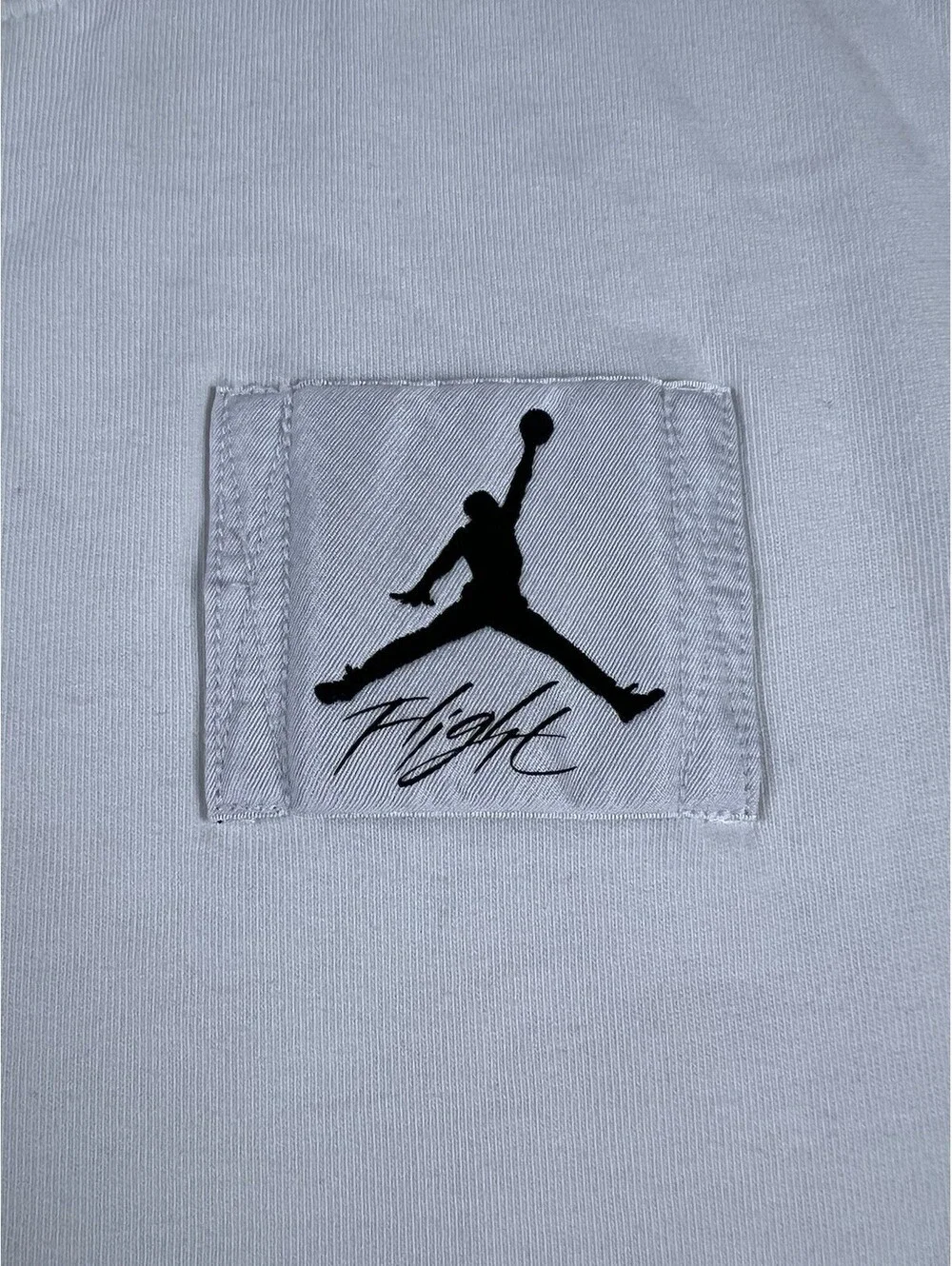 Jordan Flight Oversized Tshirt Tee Medium Essential Short Sleeve Crew Nike White